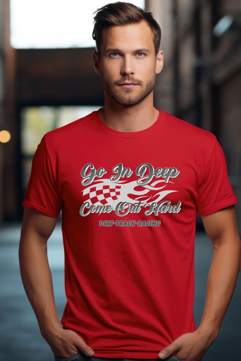 Go In Deep-Red T Shirt