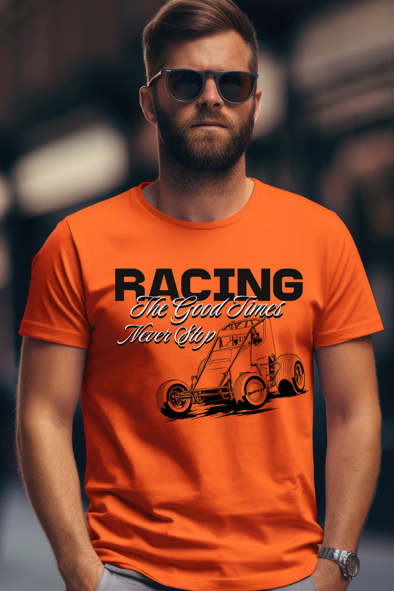 The Good Times Sprint Car-Orange T Shirt