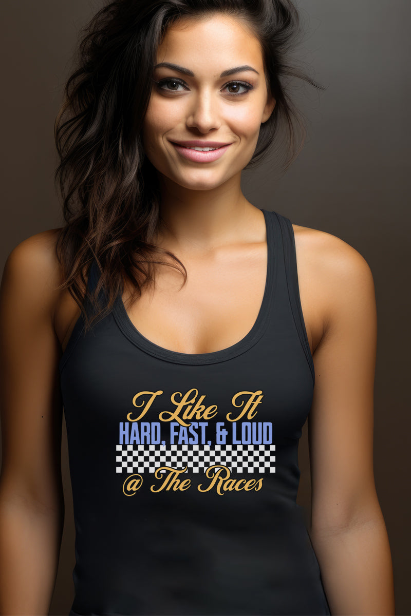 Hard, Loud, & Fast Tank-Black