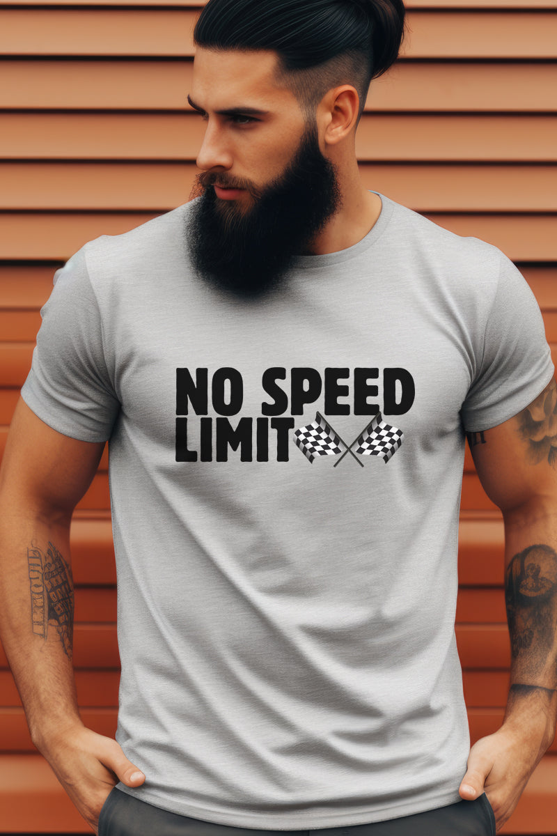 No Speed Limit-Sport Gray T Shirt