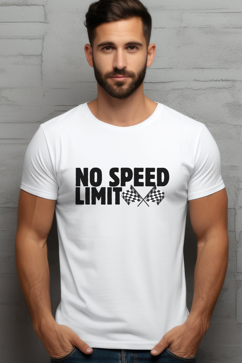 No Speed Limit-White T Shirt