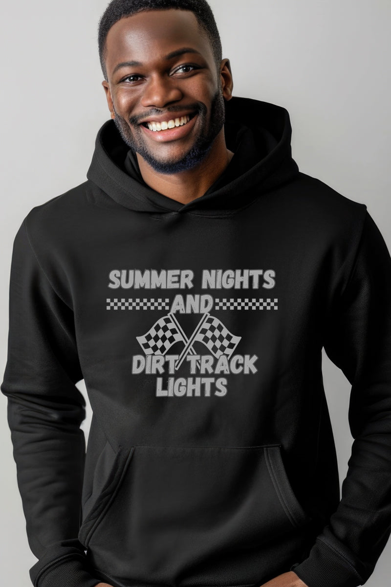 Summer Nights-Black Hoodie